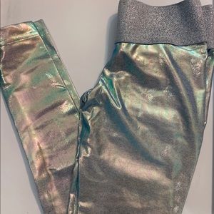 Cute booty Lounge Metallic Unicorn Leggings Small